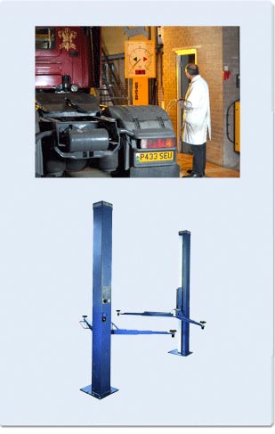 service engineer and equipment